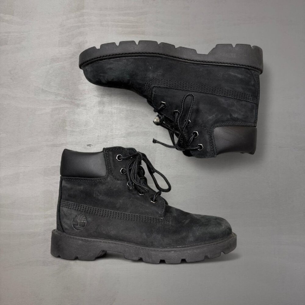 Black Timberland Boot Lace Up Sneakers Boys Size 1